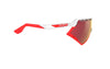Rudy Project Defender - White Gloss - Multilaser Red