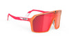 Rudy Project Spinshield - Mandarin Fade/Coral Matte - Multi Laser Red Lenses