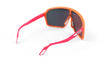 Rudy Project Spinshield - Mandarin Fade/Coral Matte - Multi Laser Red Lenses