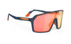 Rudy Project Spinshield - Blue Navy Matte - Multi Laser Orange