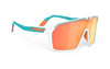 Rudy Project Spinshield - White/Emerald Matte - Multi Laser Orange