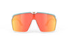 Rudy Project Spinshield - White/Emerald Matte - Multi Laser Orange