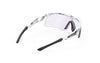 Rudy Project Tralyx + Slim White Gloss - Photochromic 2Laser Purple