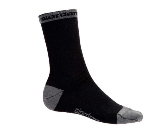 Giordana Merino Wool Sock - Black/Grey