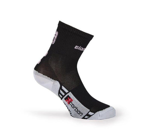 Giordana Womens FRC Mid Cuff Socks - Black/Pink