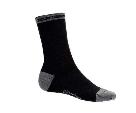 Giordana Merino Wool Sock - Black/Grey
