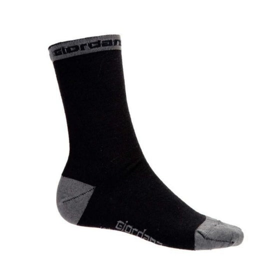 Giordana Merino Wool Sock - Black/Grey