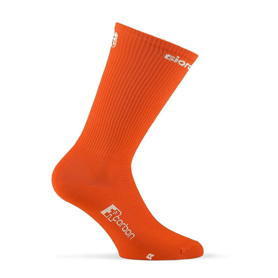 FR-C Tall Solid Socks - Solid Orange/White