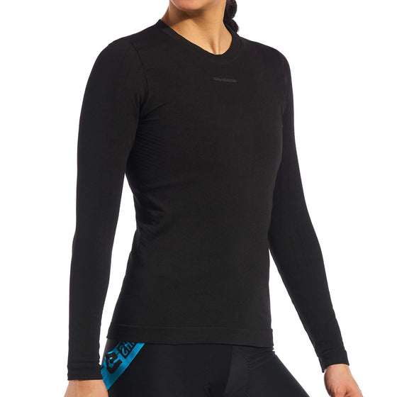 Giordana Knitted Heavy Weight Unisex L/S Base Layer - Black