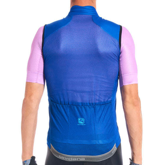 Giordana Neon Wind Vest - Neon Blue