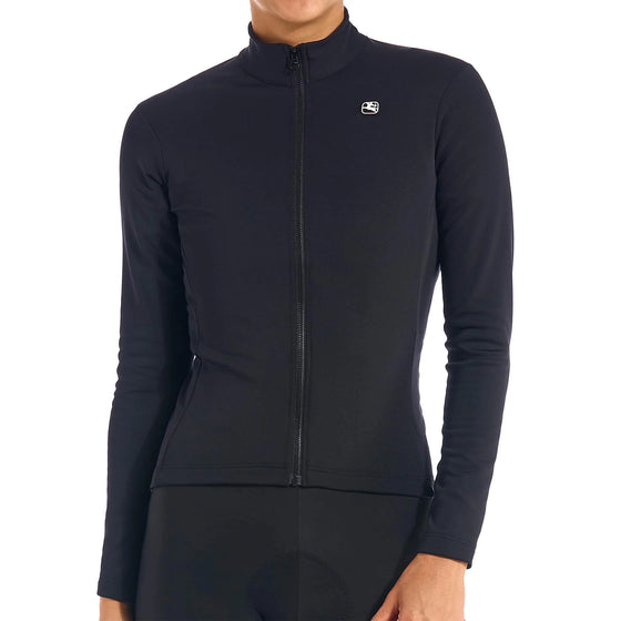 Giordana Womens SilverLine Thermal Long Sleeve Jersey - Black