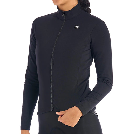 Giordana Womens SilverLine Thermal Long Sleeve Jersey - Black