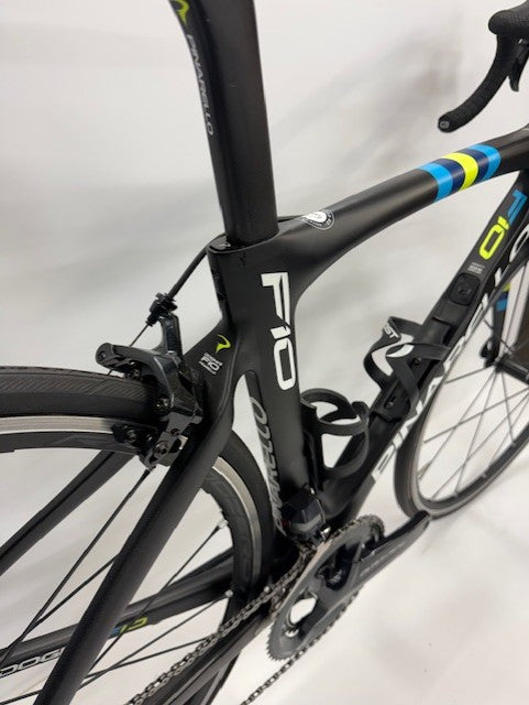 Pinarello Dogma F10 Shimano Dura Ace Di.2 9150 - Black/Blue/Fluo Yellow 46.5cm (Pre Loved)