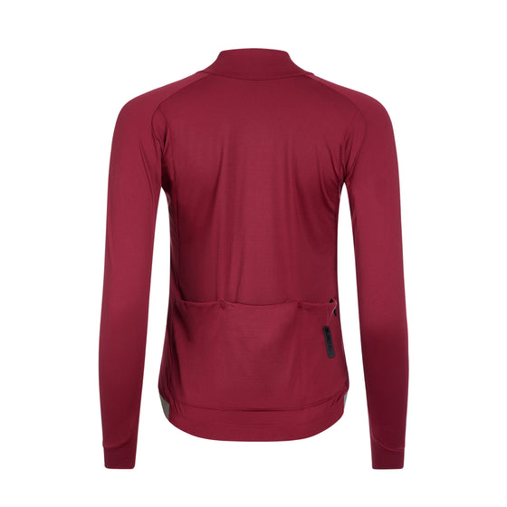 Giordana Womens FR-C Pro Thermal L/S Jersey - Vino Rosso