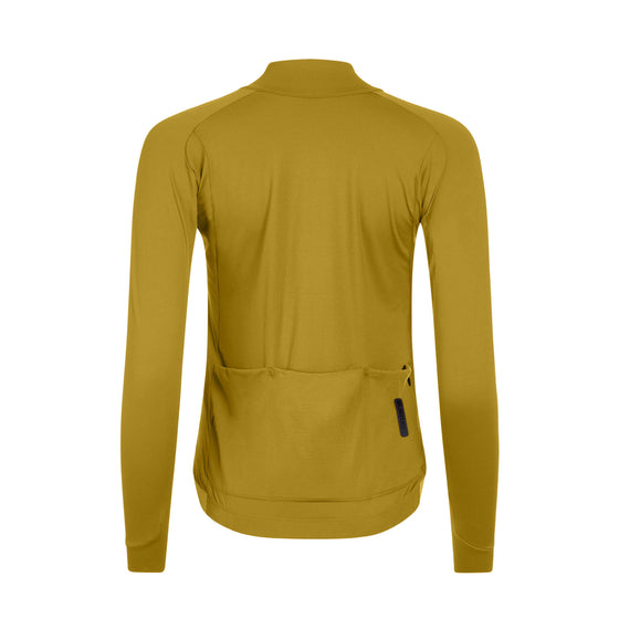 Giordana Womens FR-C Pro Thermal L/S Jersey - Olive Yellow