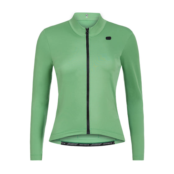 Giordana Womens SilverLine Thermal L/S Jersey - Mint Green