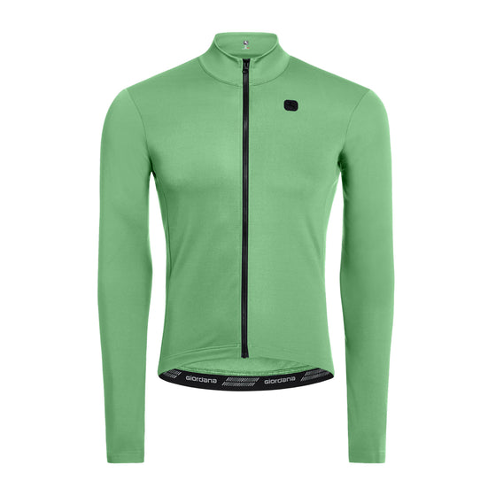 Giordana Mens SilverLine Thermal L/S Jersey - Mint Green