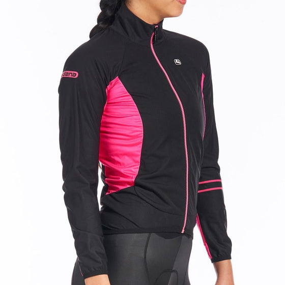Giordana Womens AV 100 Jacket - Black/Pink