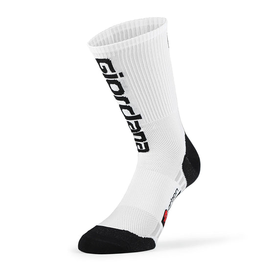 Giordana FRC Socks - Tall Cuff - Logo White/Black