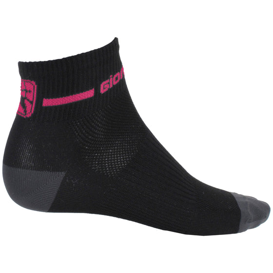 Giordana Womens FRC Short Cuff Sock - Black/Pink