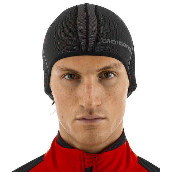 Giordana Knitted Skull Cap - Black/Grey