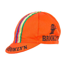  Giordana Team Brooklyn Cotton Cap - Orange/Stripe