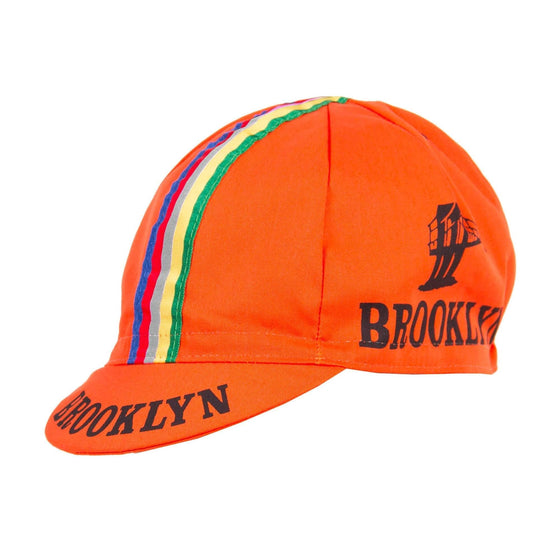 Giordana Team Brooklyn Cotton Cap - Orange/Stripe