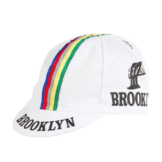 Giordana Team Brooklyn Cotton Cap - White/Stripe