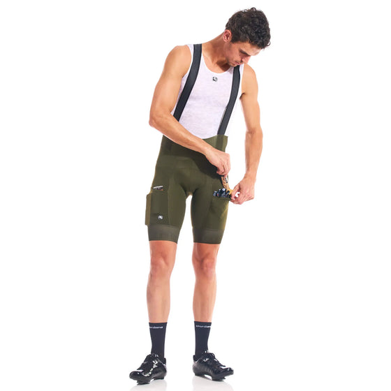 Giordana Men's FR-C Pro Cargo Bib Short - Olive Green