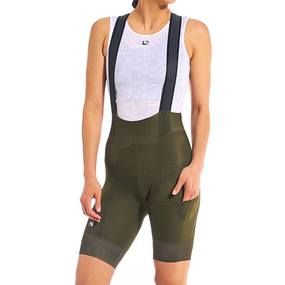 Giordana Women's FR-C Pro Cargo Bib Short - Olive Green