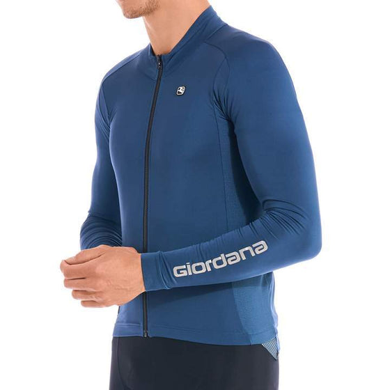 Giordana Men's FR-C Pro Thermal L/S Jersey - Charcoal Blue