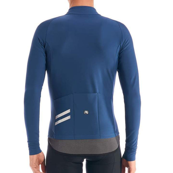 Giordana Men's G-Shield Thermal L/S Jersey - Charcoal Blue