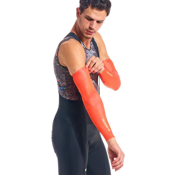 Giordana Neon Sun Sleeves - Orange