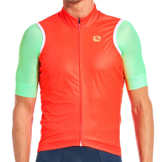 Giordana Neon Wind Vest - Neon Orange