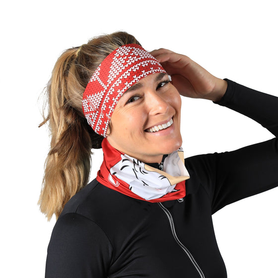 Giordana Seasonal Ear Cover - Sweater Weather Red