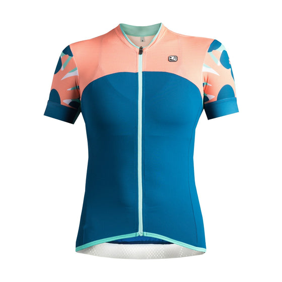 Giordana Womens Lungo S/S Jersey - Blue/Orange