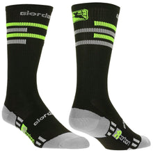  Giordana FR-C Tall Cuff Lines - Black/Fluo Yellow