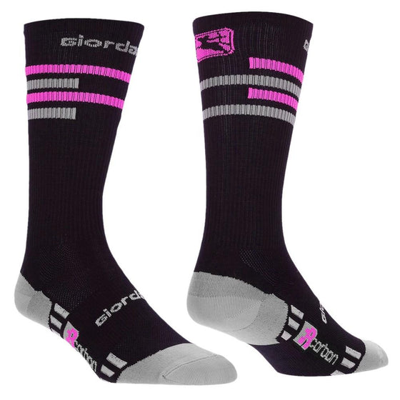 Giordana FR-C Tall Cuff Lines - Black/Pink