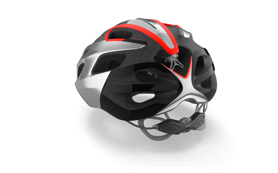 Rudy Project Strym Helmet - Grey Metallic/Red Fluo Shiny