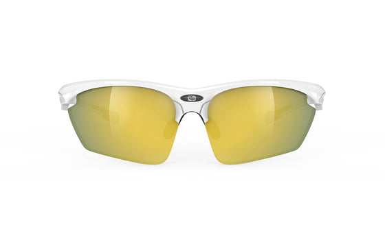 Rudy Project Stratofly White Gloss - Multi Laser Yellow