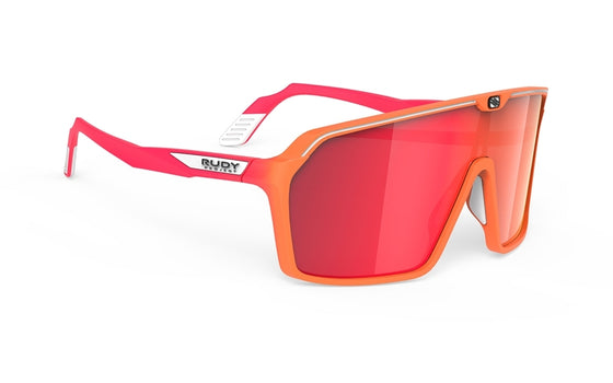 Rudy Project Spinshield - Mandarin Fade/Coral Matte - Multi Laser Red Lenses