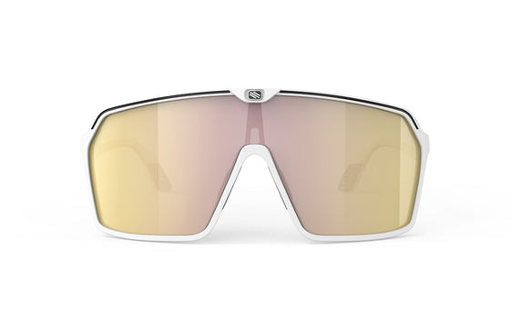Rudy Project Spinshield - White  Matte - Multi Laser Gold Lenses