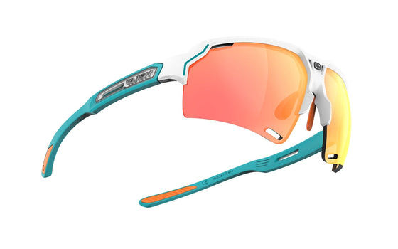 Rudy Project Deltabeat White/Emerald Matte - Multilaser Orange (NEW FOR 2023)
