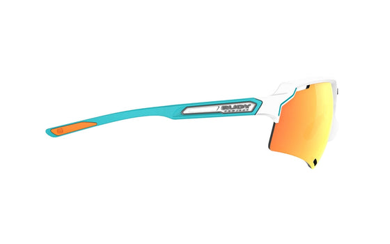 Rudy Project Deltabeat White/Emerald Matte - Multilaser Orange (NEW FOR 2023)
