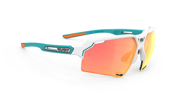 Rudy Project Deltabeat White/Emerald Matte - Multilaser Orange (NEW FOR 2023)